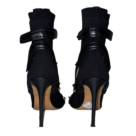 Valentino Garavani Bodytech Rockstud Black Ankle Boot Size 38.5 - Picture 5 of 16